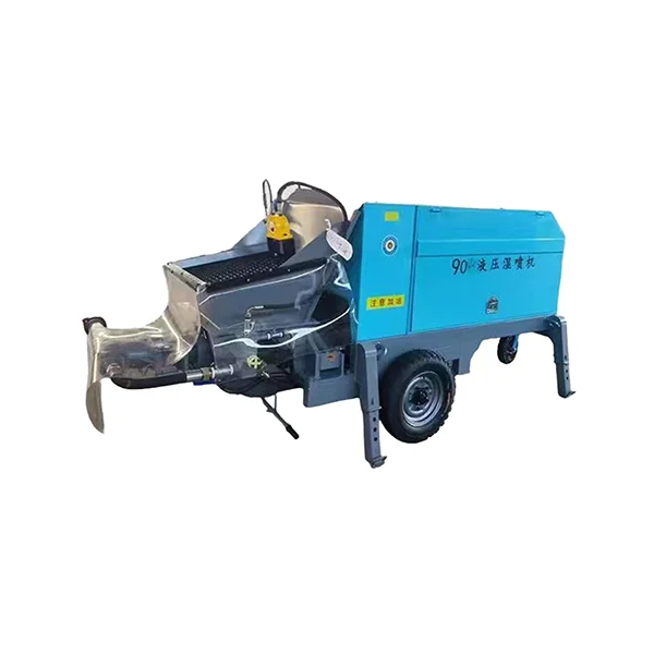 Hydraulic wet spraying machine