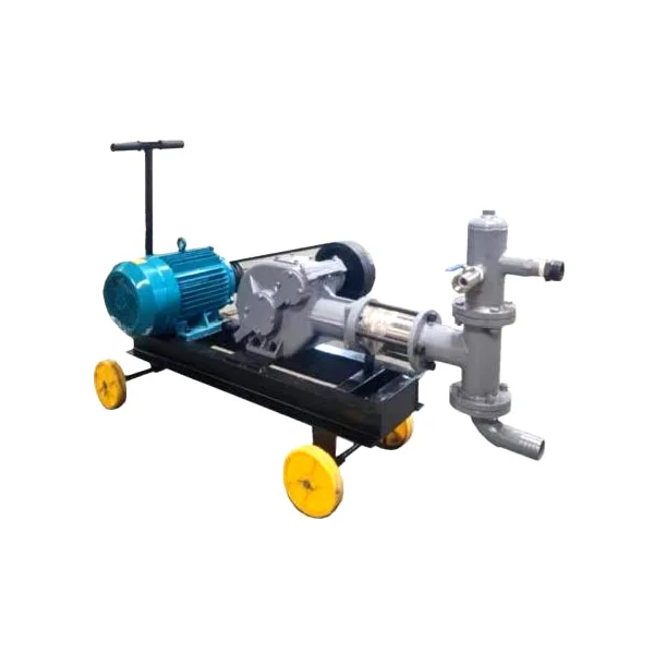 Single cylinder grouting pump